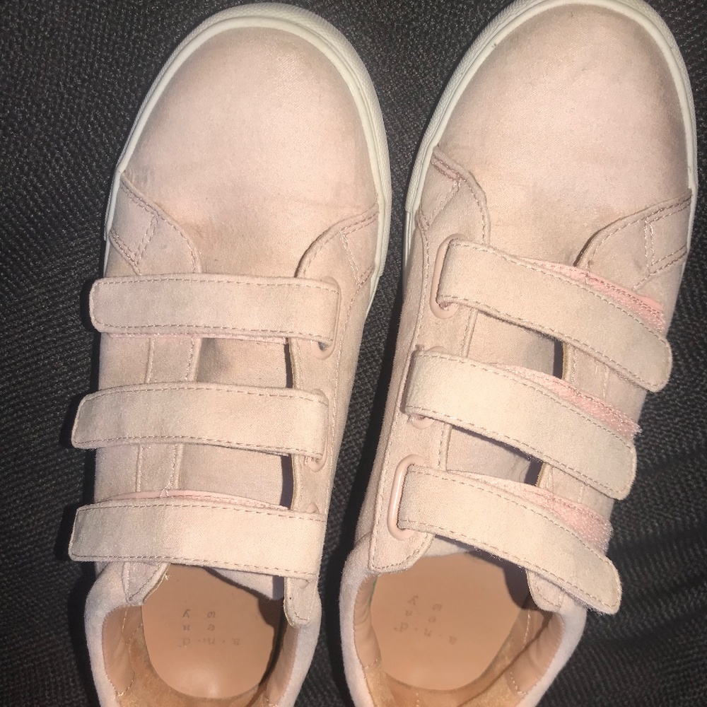Target light pink velcro shoes